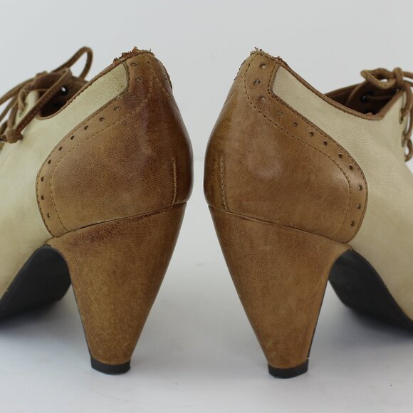 Miz Mooz Symphony Leather Mary Jane Lace-up Heels (7 US) - Picture 6 of 8